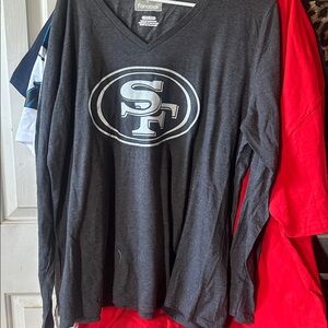 Fanatics Charcoal Long Sleeve Shirt with SF Logo
